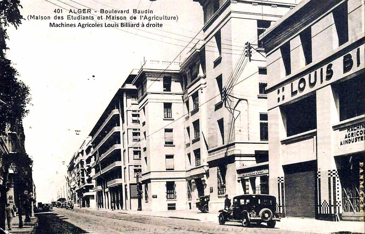 Alger - Boulevard Baudin - Maisons des Etudiants et de l'Agriculture - 1951.jpg